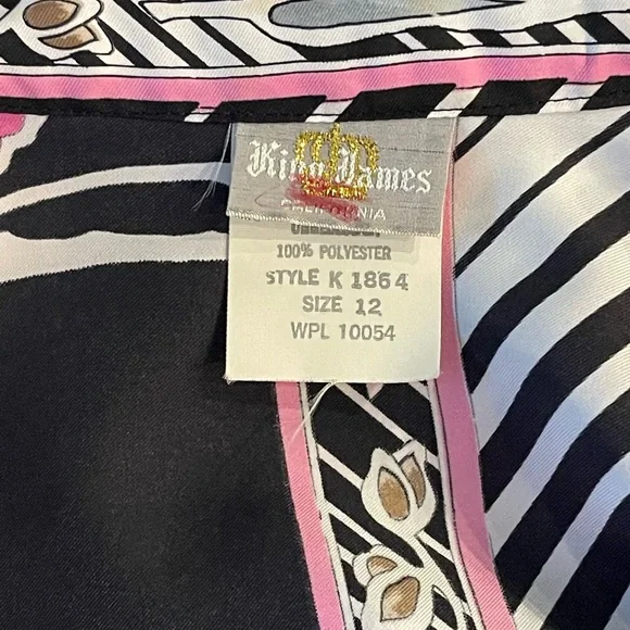 Vintage 70’s and 80’s King James Blouse, Size 12 - Picture 2 of 5